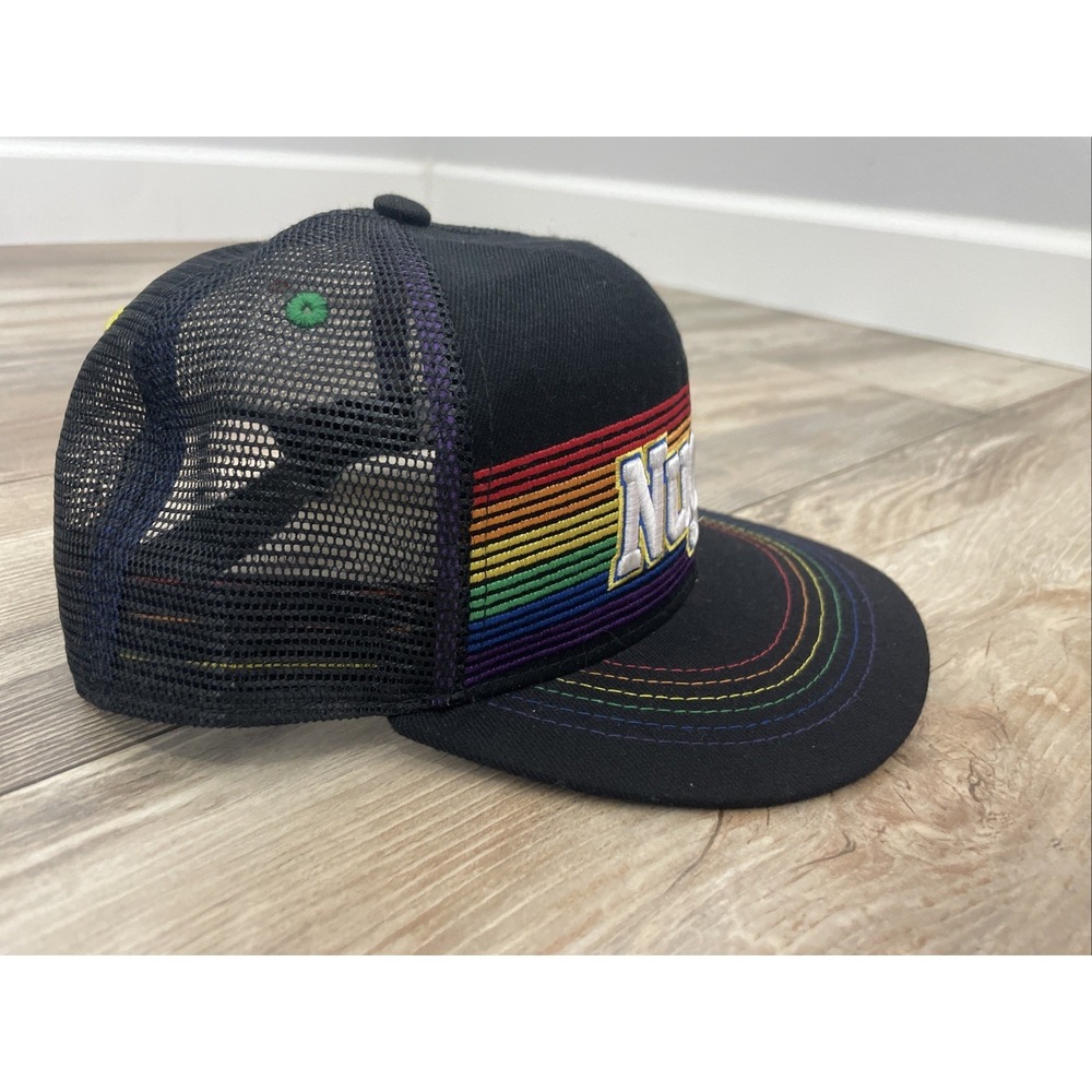 Denver Nuggets Aksels Rainbow Pride Nuggs Trucker Hat Embroidered NBA Basketball - Picture 7 of 9